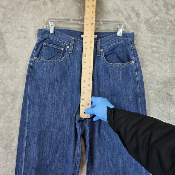 Levis 80s Mom Jeans Womens 30x30 Blue High Rise Tapered Leg Denim 100% Cotton - Picture 3 of 13